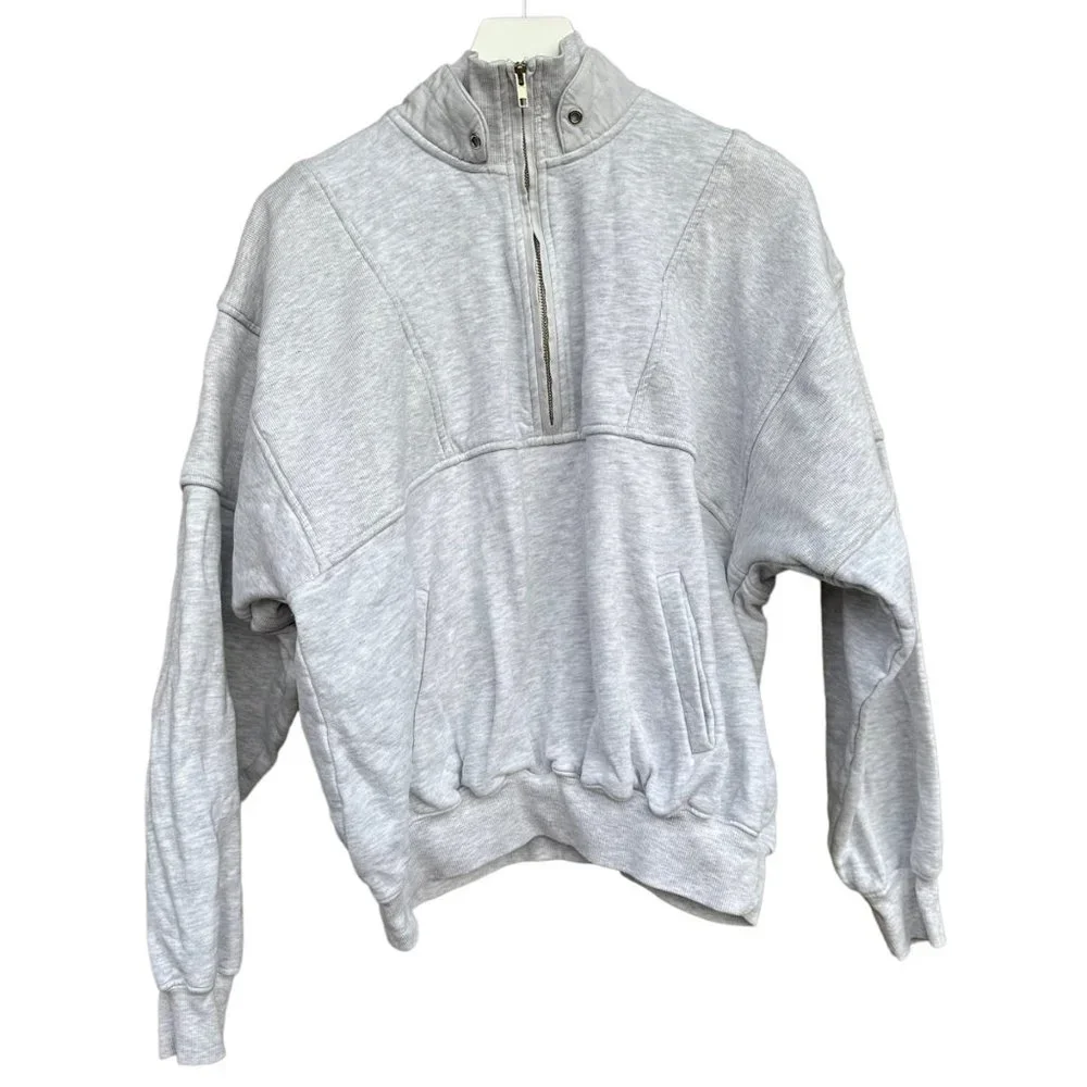 Joah Brown Retro Half Zip in Sahara French Terry - Picture 5 of 12